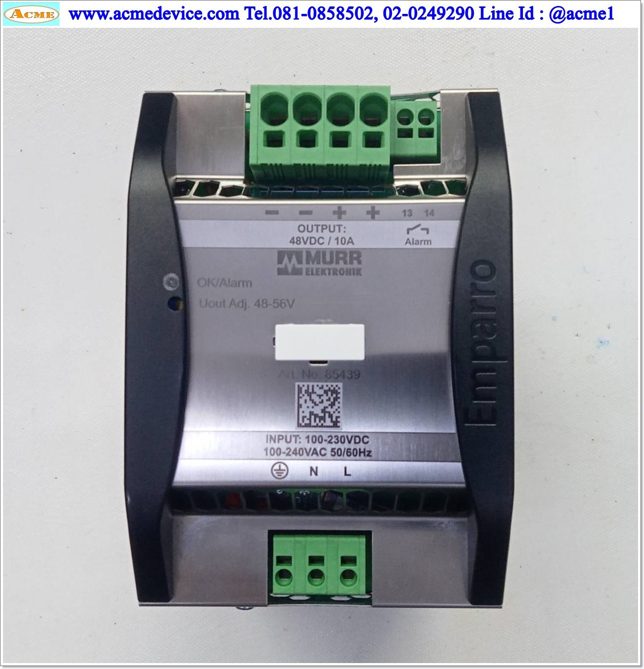Power Supply Murrelektronik รุ่น Emparro 10-100-240/48, Output 48Vdc, 10A, 480W