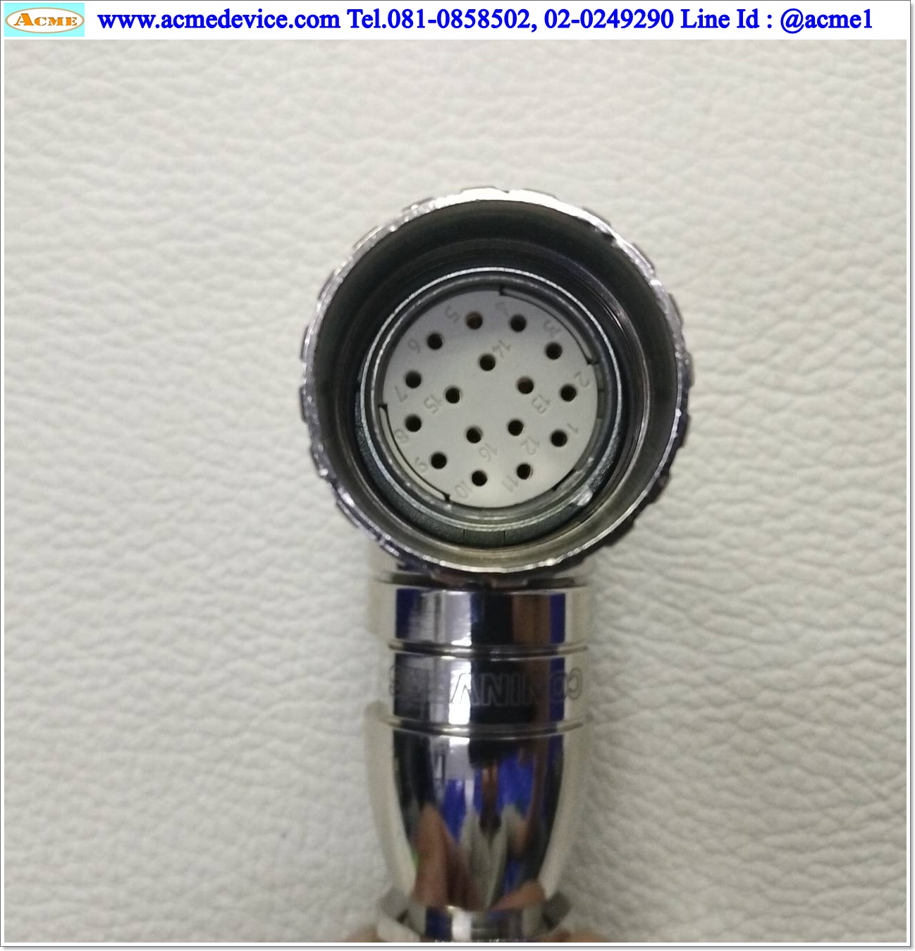 Connector CONINVERS รุ่น RC Series, M23, page C-F-56, 16 Pin,1mm x16, 8A, 150Vac, Solder, (ตัวรับตัวผู้)