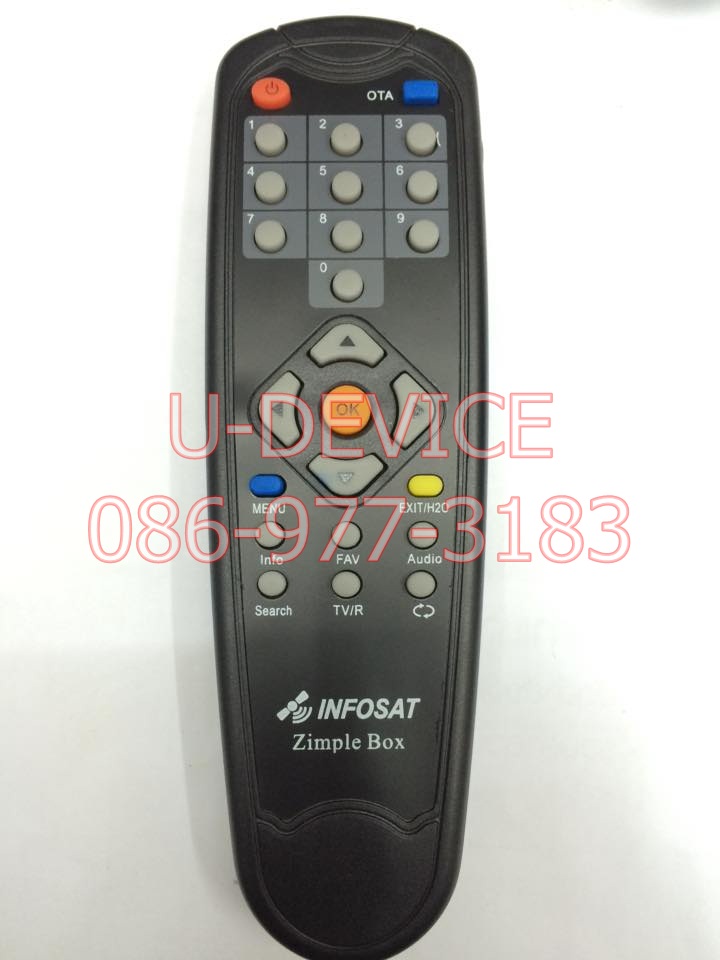 รีโมทจาน Infosat รุ่นZimple Box