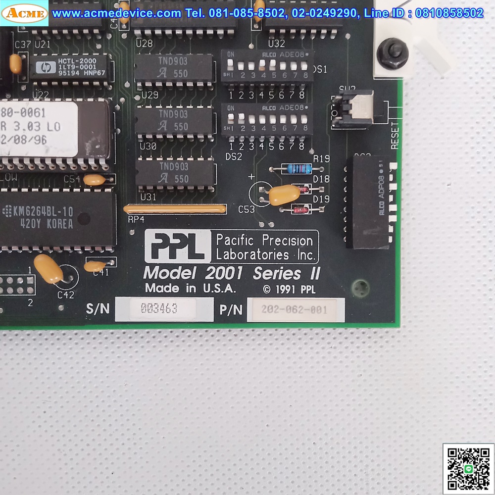 Board Pacific Precision, 2001 Series II, 202-062-001