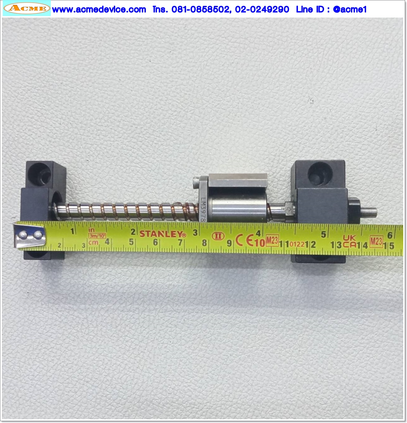 Ball Screw KSS รุ่น LM3978, เพลาโต 8 mm., ยาว 150 mm., Stroke 70 mm., Pit 5
