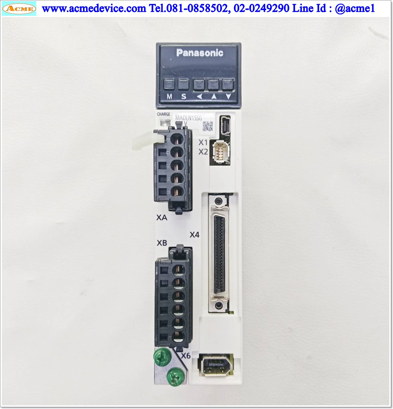Servo Drive Panasonic รุ่น MADLN15SG & Motor MHMF022L1U2M, 200W