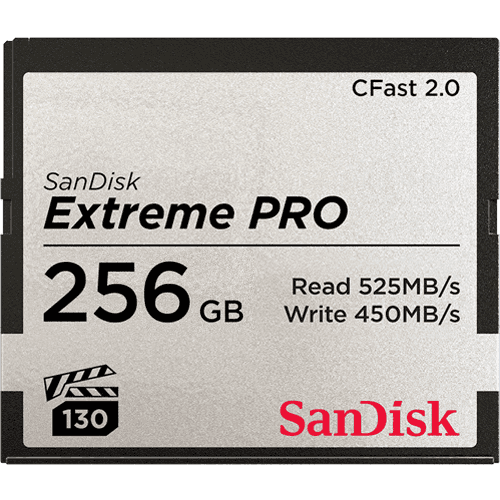 การ์ดหน่วยความจำ SANDISK EXTREME PRO® CFAST™2.0
