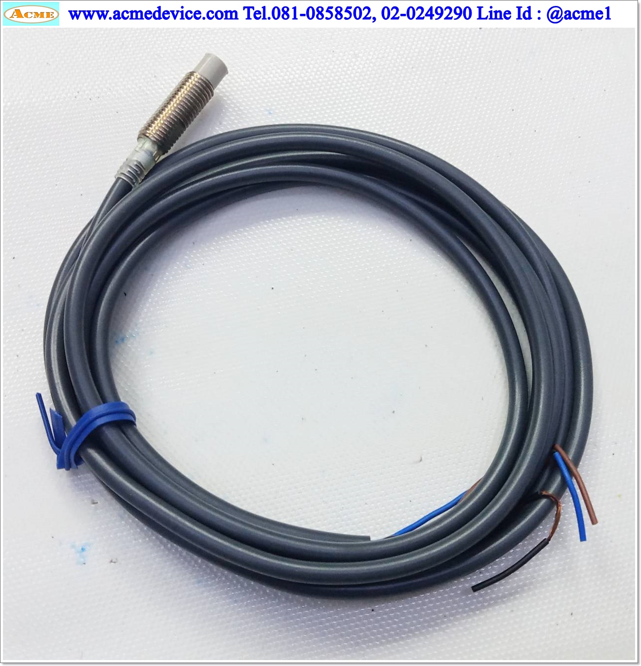Proximity Omron รุ่น E2E-X2MF2-Z, M8, ระยะ 2mm, 3wire, PNP, NC, Unshielded, Inductive