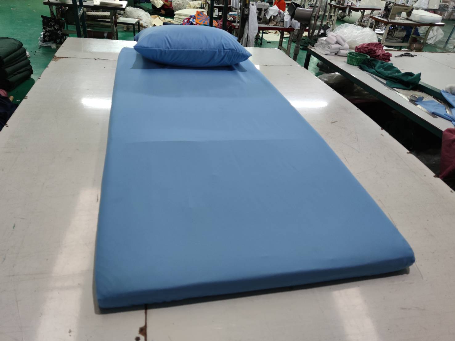 เตียงกระดาษ ที่นอนสนาม หมอนหุ้มpvc ชุดผ้าปู ราคาสำหรับ รพ และ หน่วยงาน