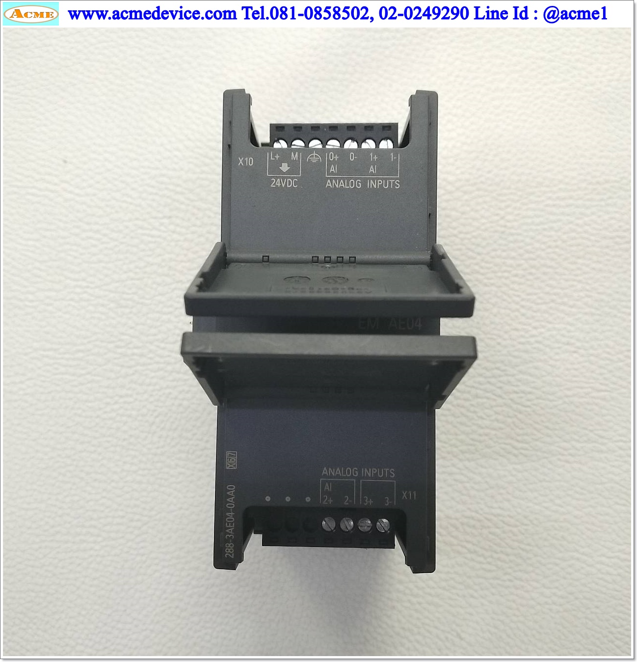 PLC Siemens Simatic S7-200 Smart รุ่น 6ES7 288-3AE04-0AA0, EM AE04, AI 4x12Bit