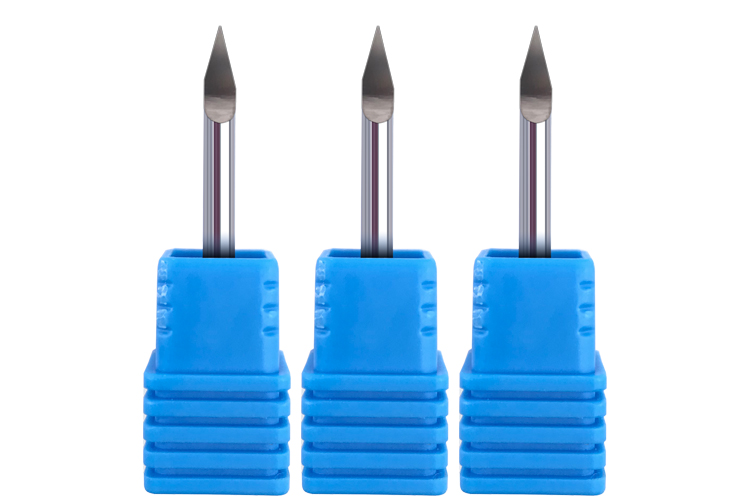 ดอกแกะหินกัดหยก มุม 15 องศา 0.1 mm ความแข็ง 65 HRC65 V-groove Engraving Bits for Jade Stone