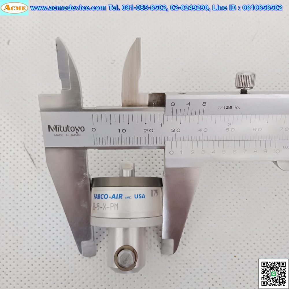 Air Cylinder FABCO-AIR รุ่น B-5-X-PM, Stroke 3 mm.