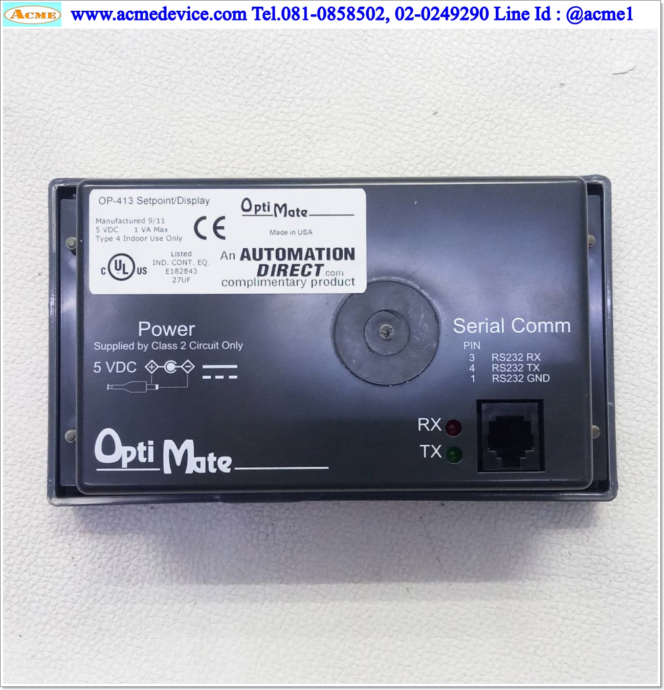 LED Display OptiMate รุ่น OP-413, Setpoint/Display, 5VDC, 1VA, LED indication