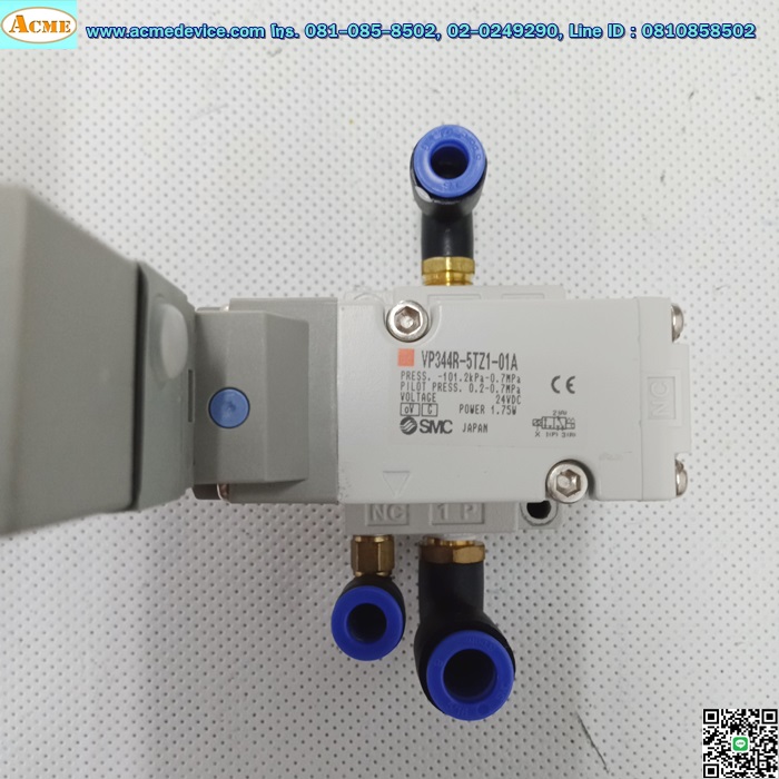 Vacuum/Solenoid Valve SMC รุ่น VP344R-5TZ1-01A, -101.2kPa-0.7MPa, 24V