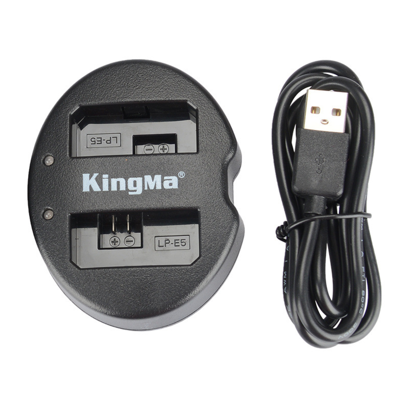 แท่นชาร์จแบต2ก้อน ยี่ห้อkingma สำหรับแบตเตอรี่ Canon LP-E5