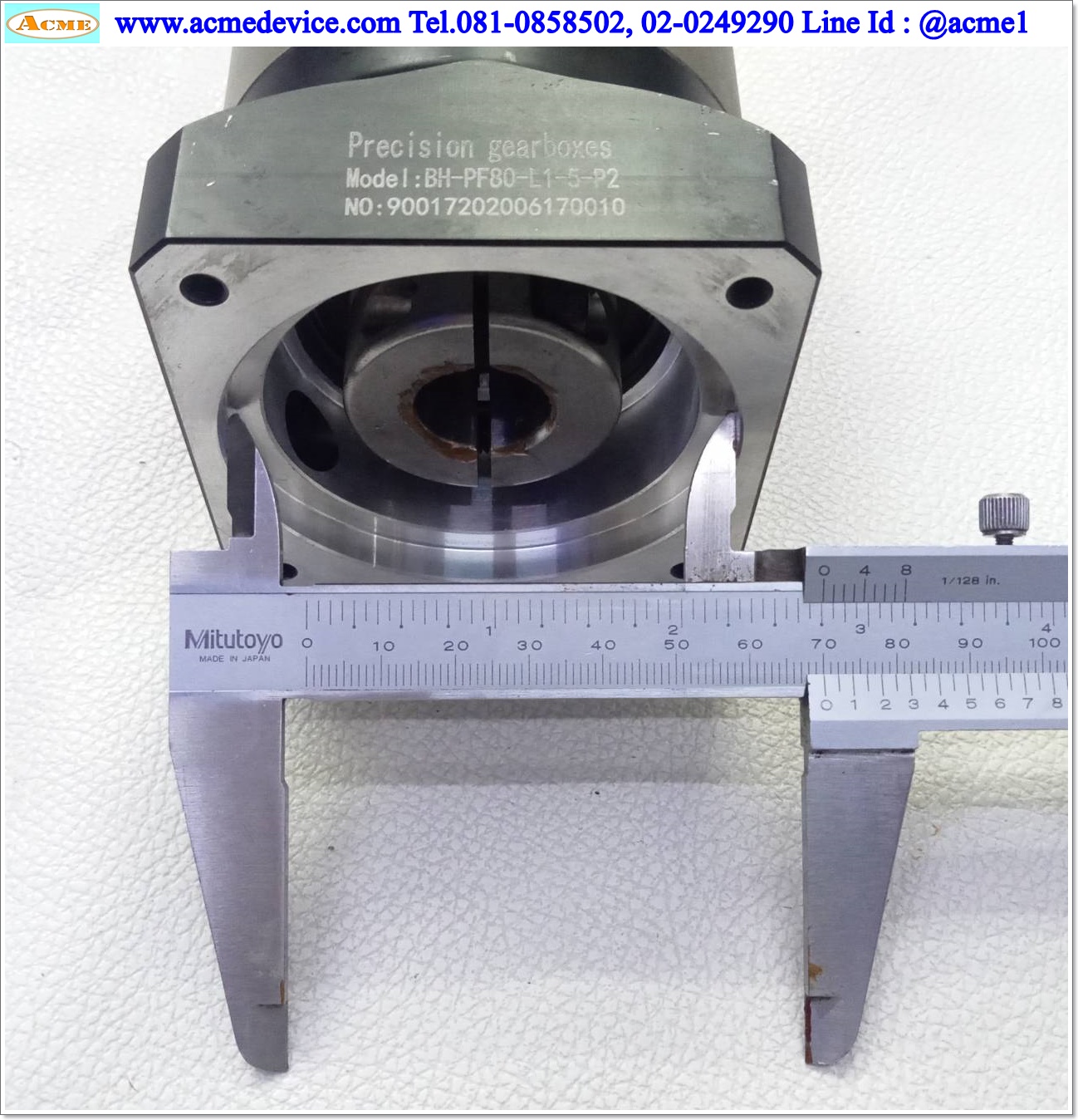 Gear Head รุ่น BH-PF80-L1-5-P2, Ratio 5:1 (เพลาเข้า 19 mm., ออก 20 mm.), for 750W