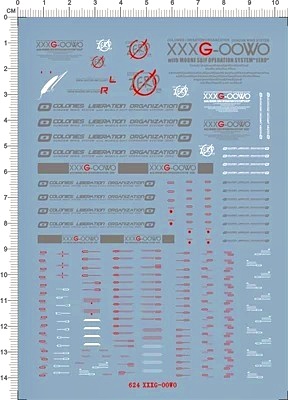 MG WING GUNDAM EW WATER DECAL ดีคอลน้ำวิงกันดั้ม EW