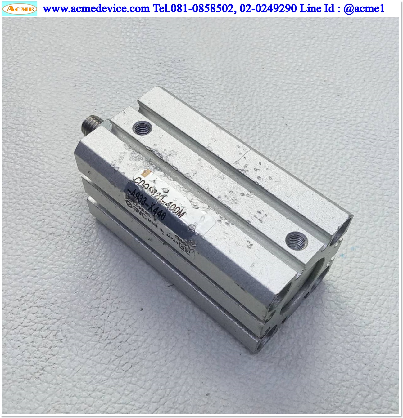 Air Cylinder SMC รุ่น CDQSB20-40DM-A933-X446, Bore 20 mm., Stroke 40 mm.