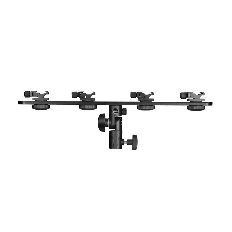 Flash Holder 4 mount (หัวจับแฟลช 4 หัว พร้อมที่เสียบร่ม แข็งแรงทนทาน) ราคาถูก