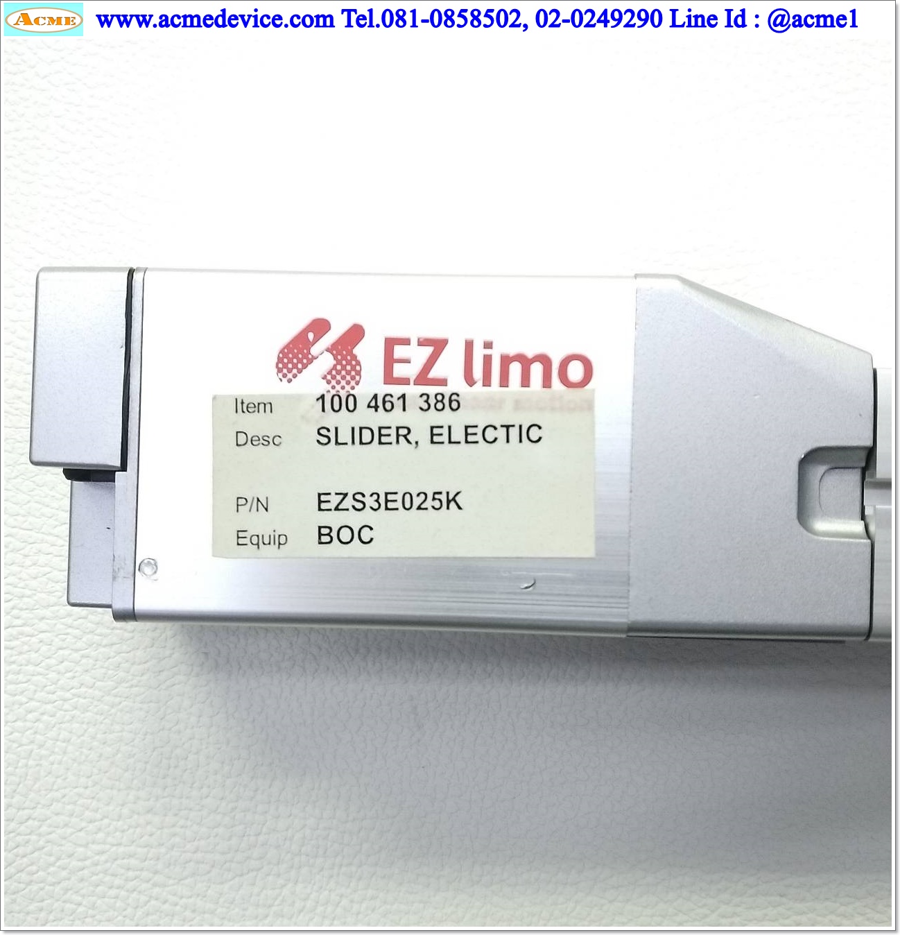 Slider Oriental รุ่น EZS3E025K, EZSM3E025K, Stroke 250 mm.