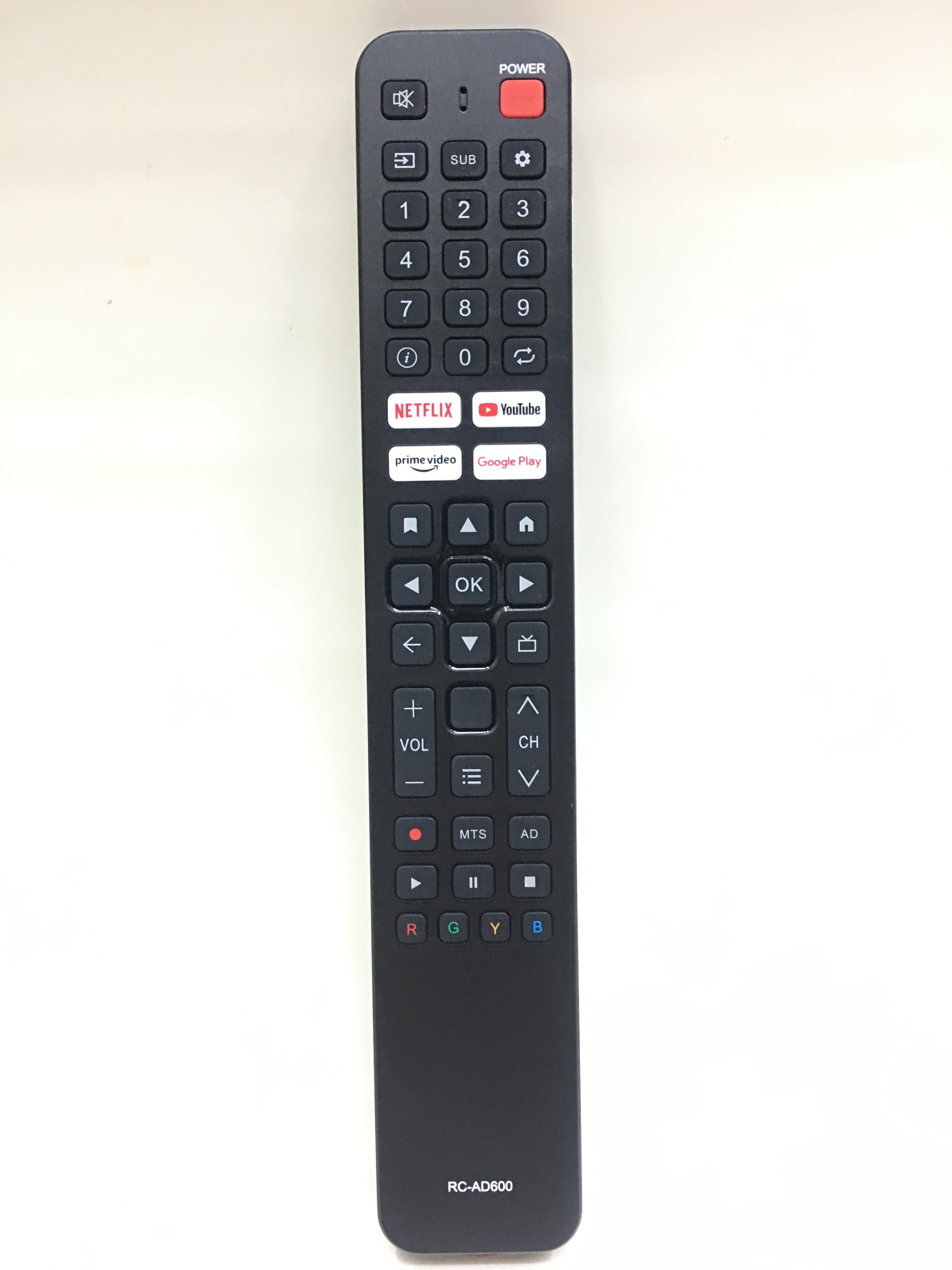 รีโมททีวี Aconatic รหัส RC-AD600 , AD600 ใช้กับทีวี รุ่นที่รีโมทของเดิมตรงรุ่น