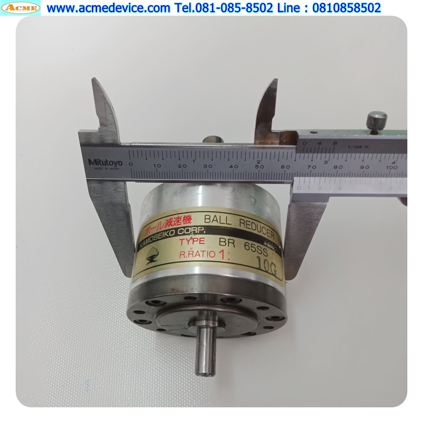 Gear Head KAMOSEIKO รุ่น BR65SS, Ratio 10:1 (เพลาเข้า 8 mm., เพลาออก 12 mm.)