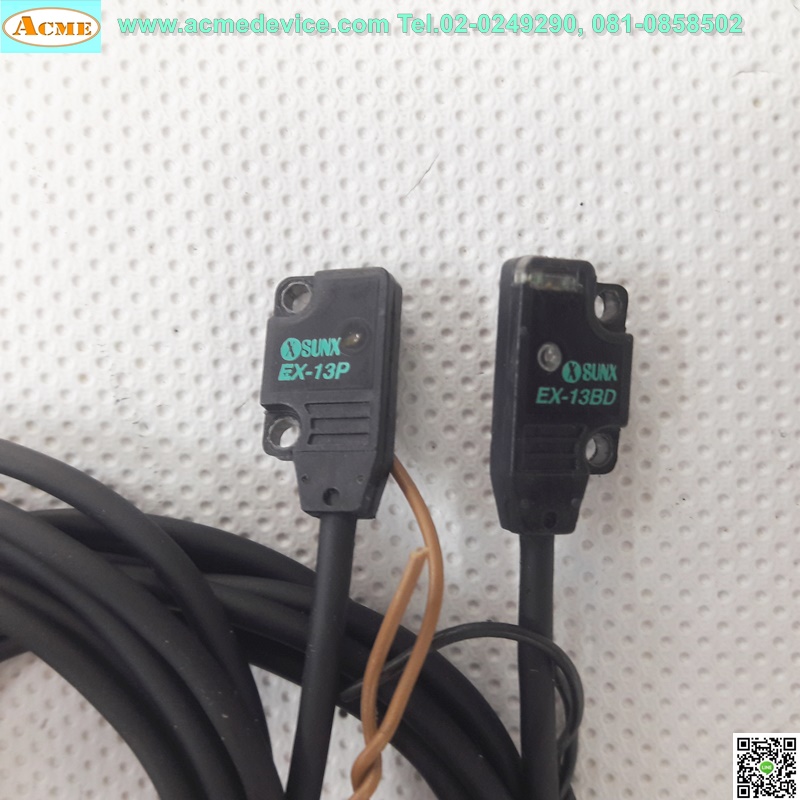 Photoelectric Panasonic/SUNX รุ่น EX-13P, EX-13BD, ระยะ 50cm, Light-ON, NPN, (รับ-ส่งด้านหน้า)