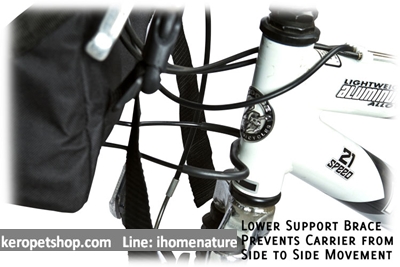 กระเป๋าสุนัข 3 in 1 หิ้ว สะพาย ใส่จักรยานได้ Type 01-2 สีน้ำตาล