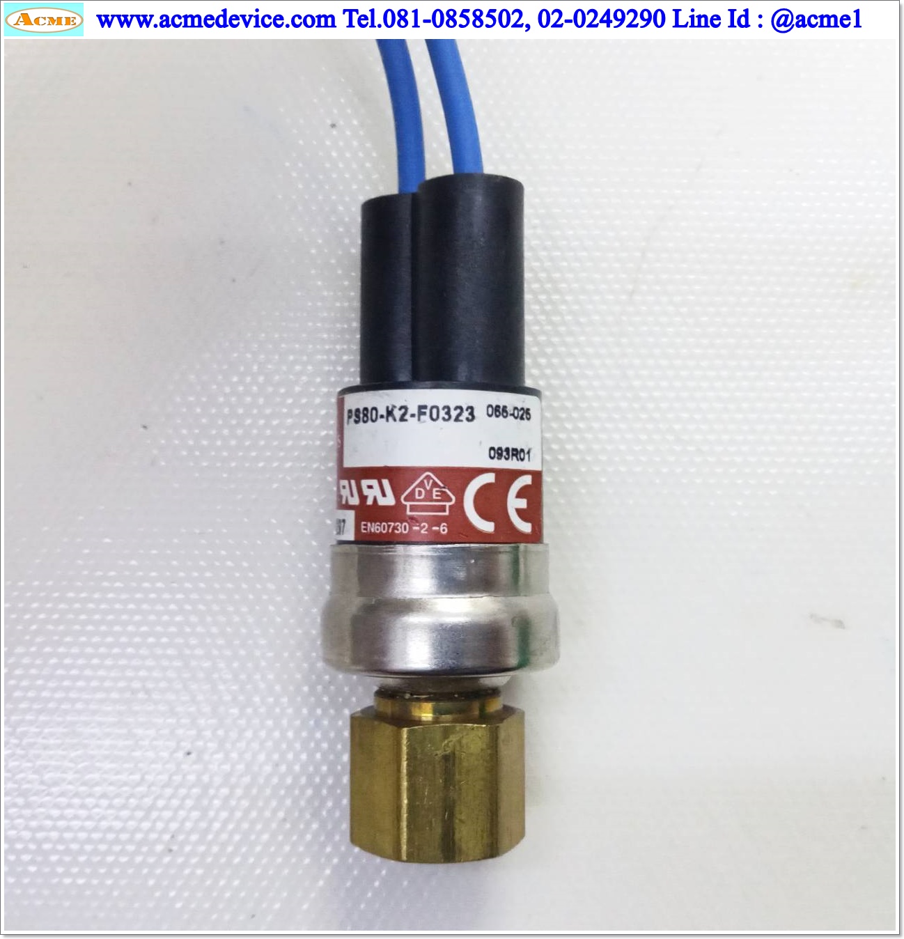 Pressure Mars รุ่น PS80-K2-F0323-065-025, Opening Pressure 25 PSI , Reset Pressure 65 PSI, 1/4