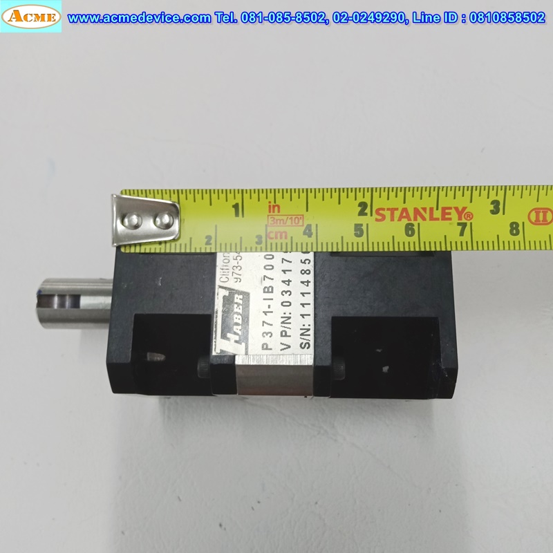 Gear Head Faber รุ่น P371-IB7000X01, Ratio 10:1 (เพลาเข้า 5 mm., ออก 12 mm.), for Stepping □ 42x42 ∅ 22