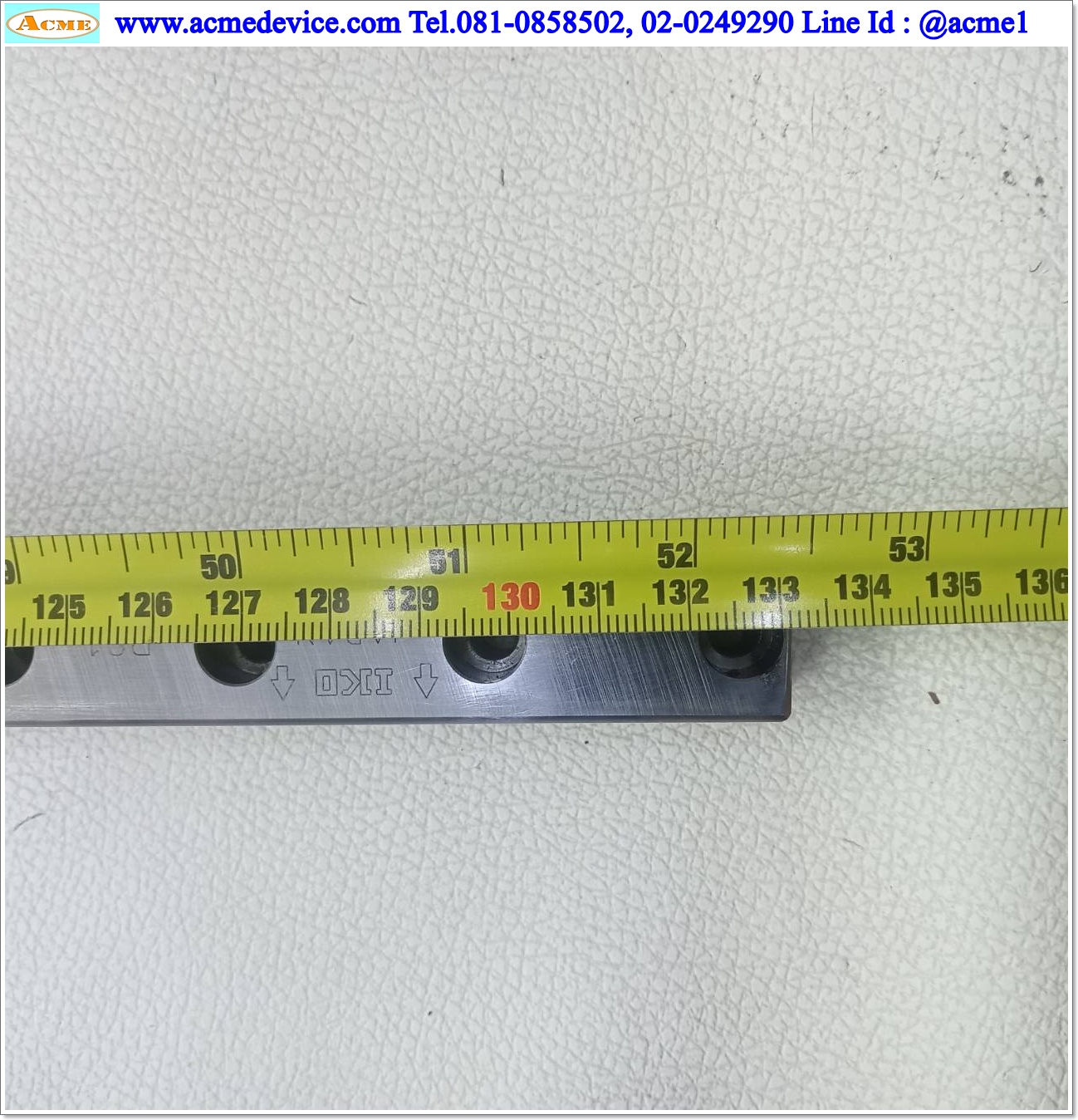Linear Block and Rail IKO รุ่น MXSL20, รางสไลด์ขนาด 20 mm x 1330 mm. (2 Block) ( ขาว )