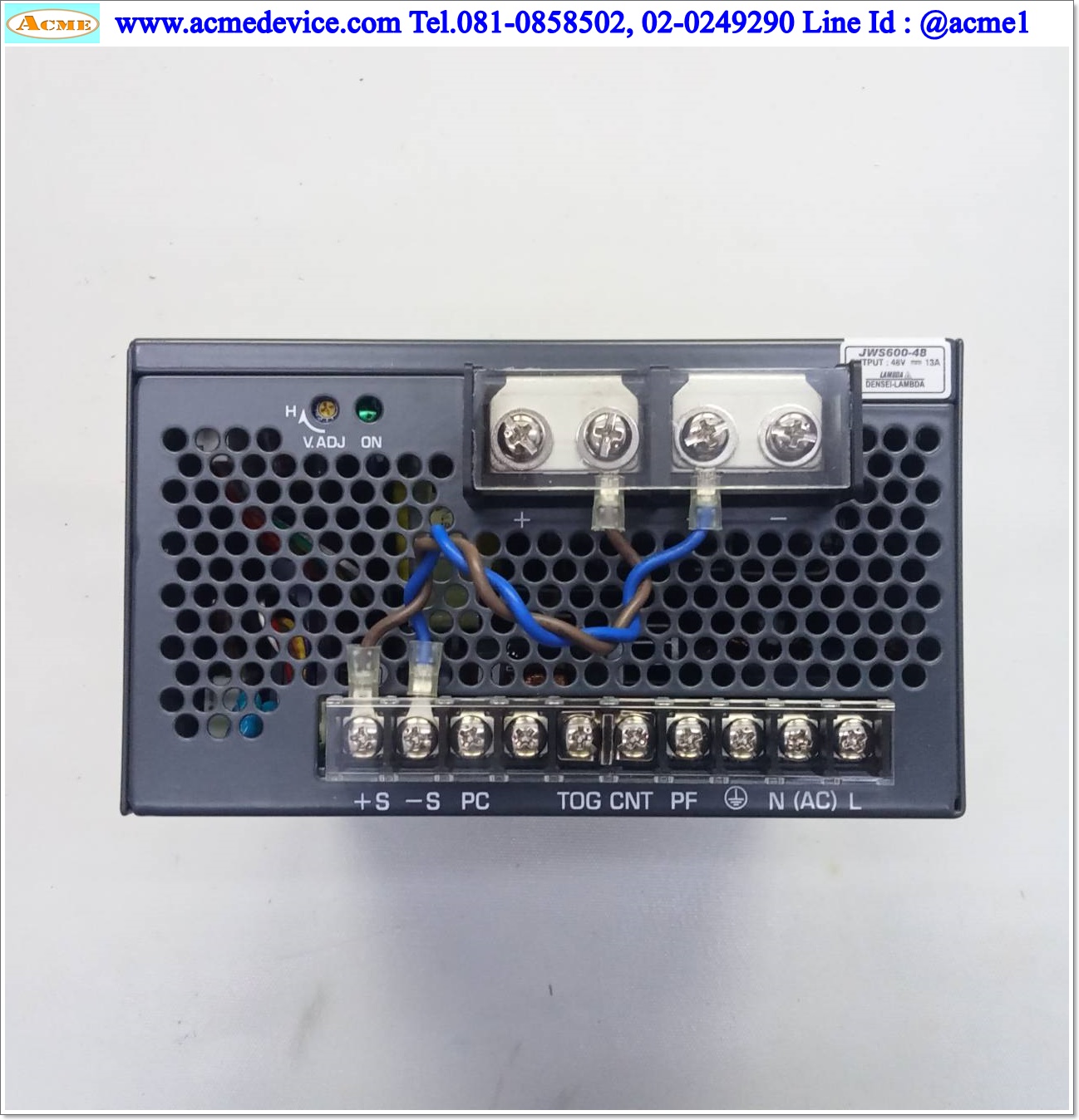 Power Supply Lambda รุ่น JWS600-48, Output 48V, 13A, 600W