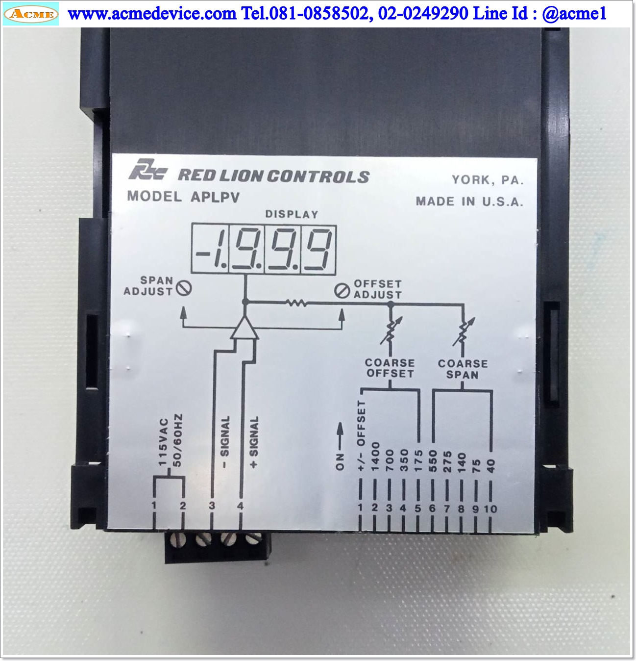 Process Voltmeter Red Lion รุ่น APLPV