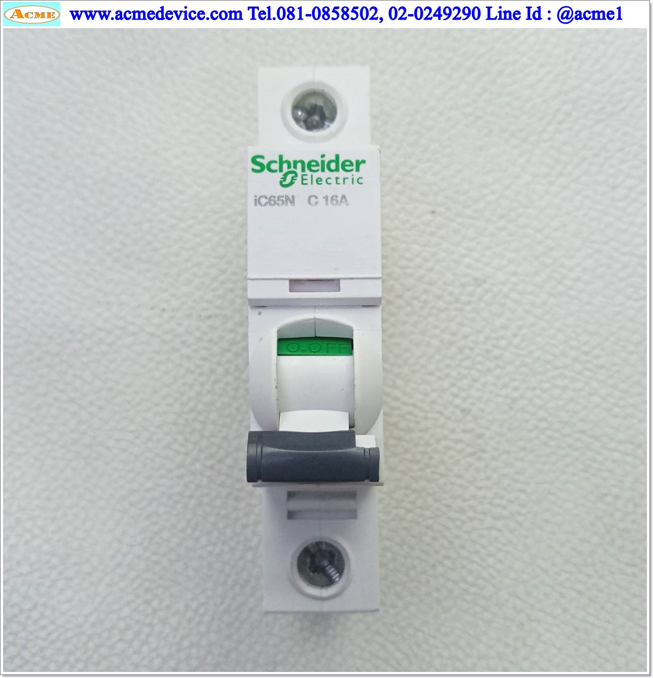 Breaker 1P Schneider รุ่น iC65N C 16A