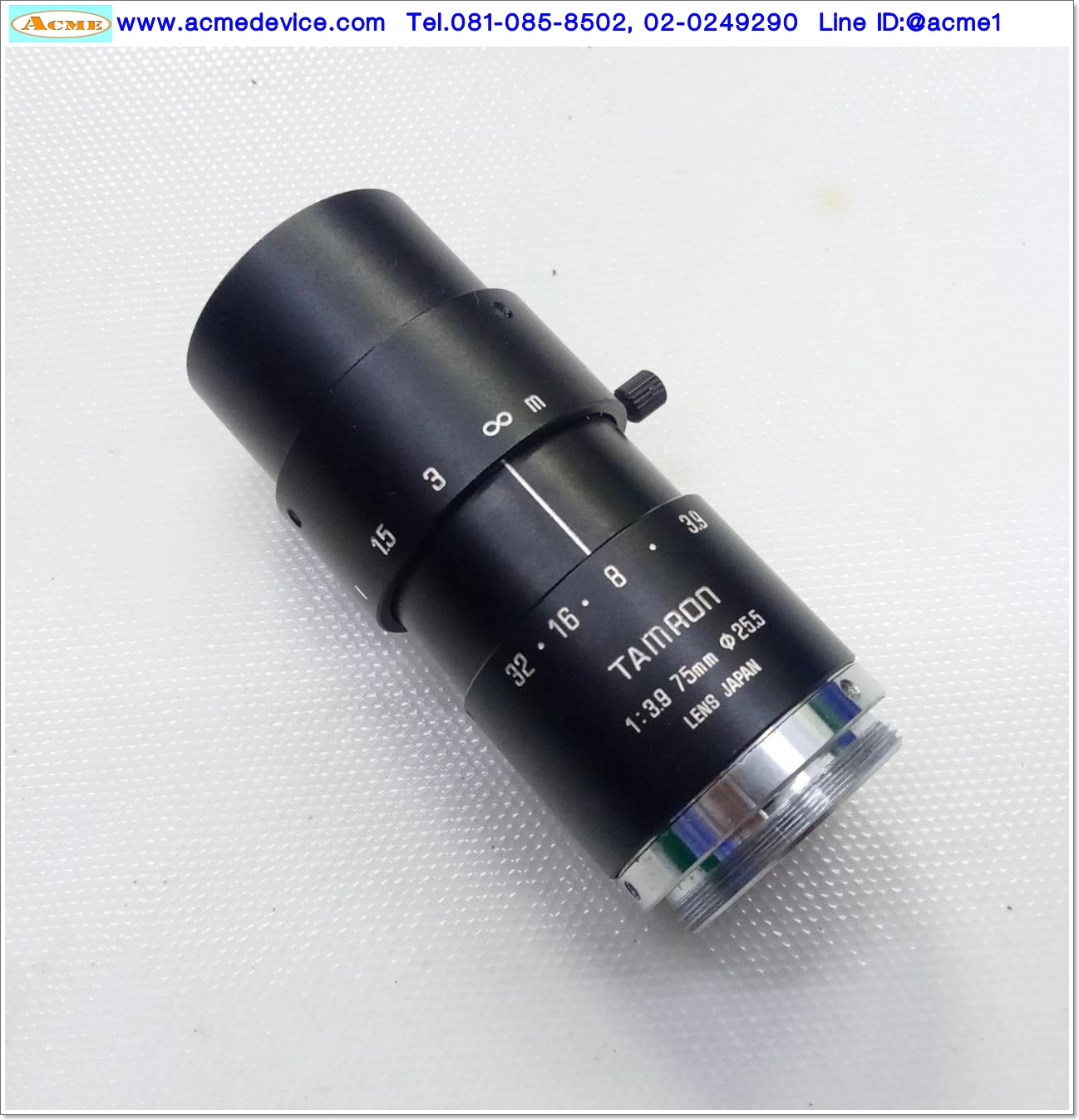 Lens Tamron รุ่น 1A1HB, ขนาด 75 mm., 1:3.9,C-mount