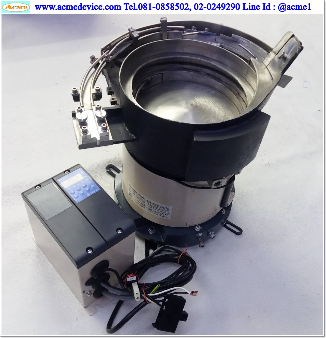 Bowl Feeder Sanki รุ่น PEF-190AL, ขนาด 325 x 242 mm. & Controller P312-F, 100-200V ( หมุนทวนเข็มนาฬิกา )