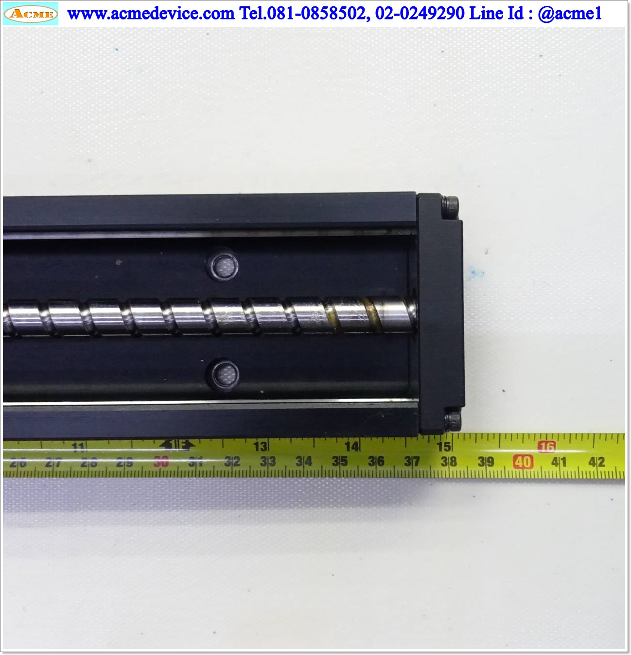 แกนสําเร็จรูป Ball Screw THK รุ่น KR33A, ขนาด 60 mm x 380 mm, แกนโต 10 mm, Stroke 230 mm, Pit 10 mm