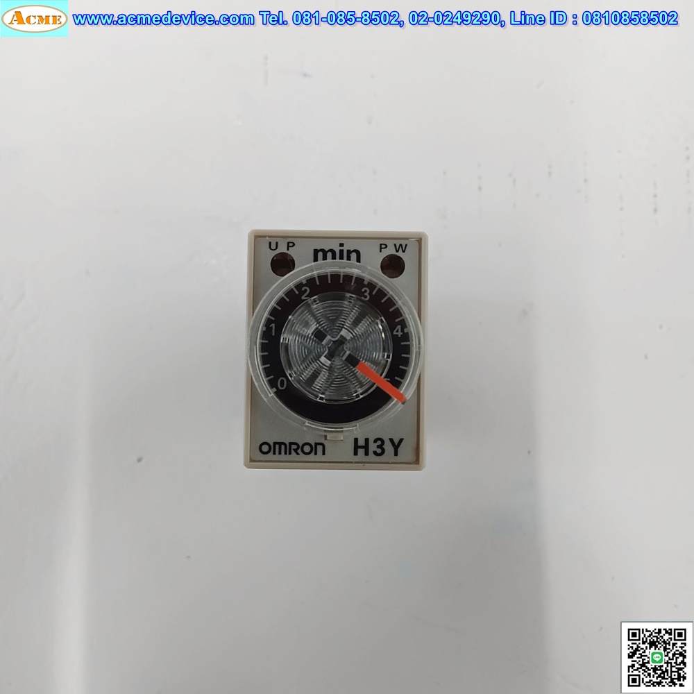 Timer Omron รุ่น H3Y-2 + Socket รุ่น PYF08A-E, 24V, 5 Min