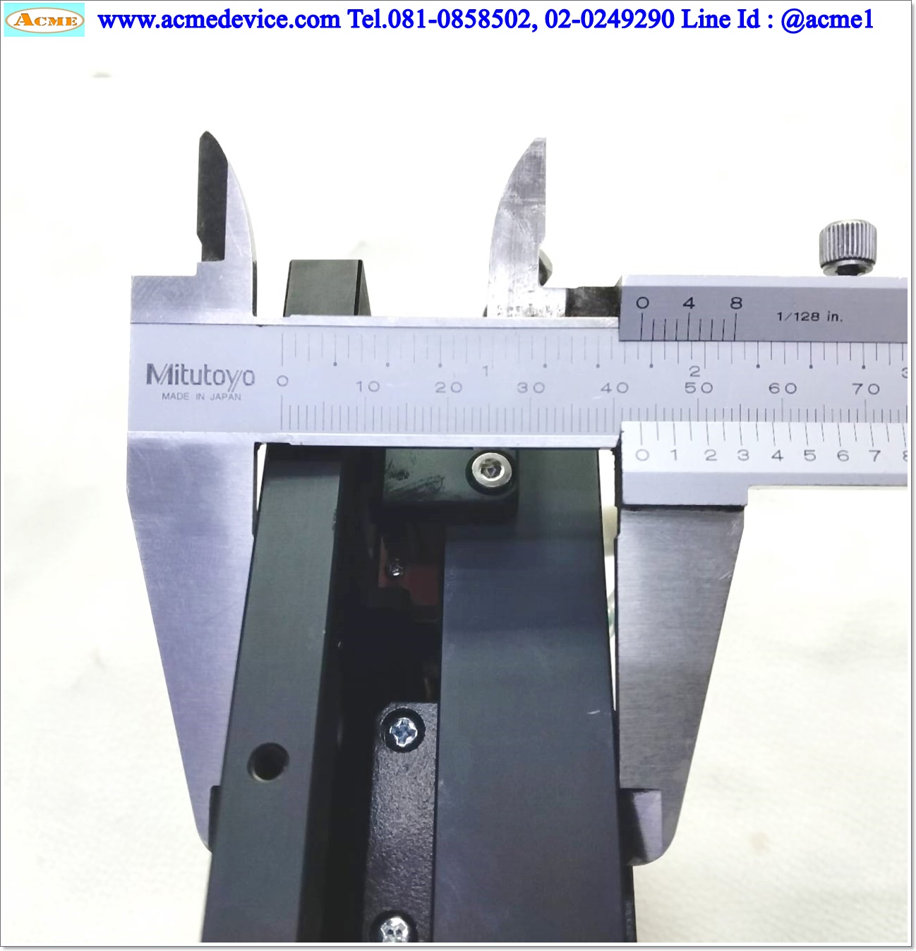 แกนสำเร็จ Lead Screw , ขนาด 160 x 160 mm., Stroke 25 mm., เพลาโต 5.5 mm., Pit 4 mm. & Stepping 2 Phase