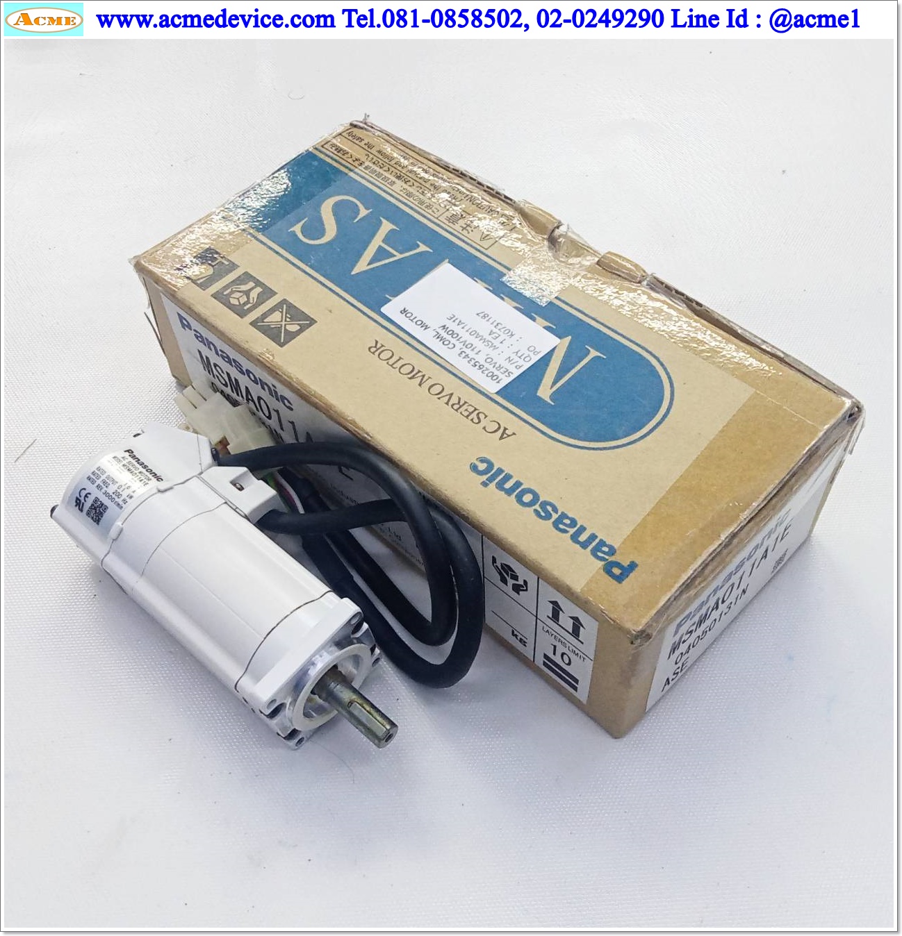 Servo Motor Panasonic รุ่น MSMA011A1E, 100W