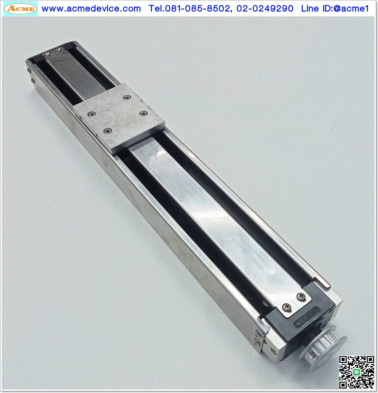 แกนสําเร็จรูป Ball Screw NSK รุ่น MCM05, ขนาด 64 mm x 435 mm, Stroke 280 mm, แกนโต 12 mm, Pit 10 mm