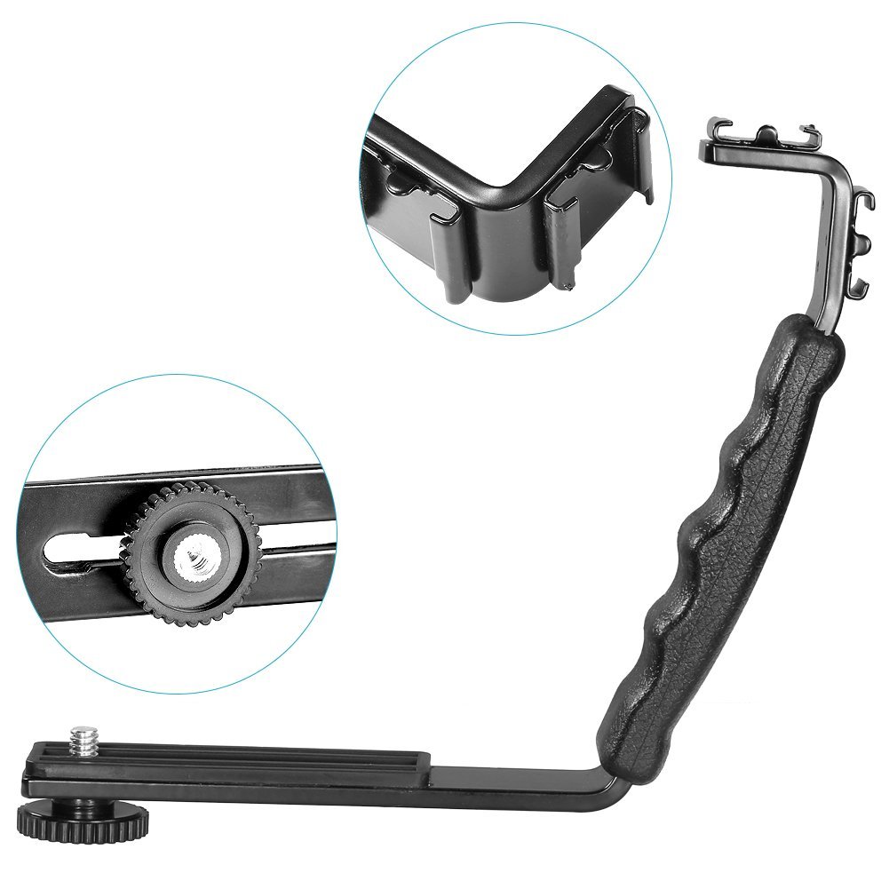 L Flash Bracket Mount สำหรับติดไมค์ แฟลช อุปกรณ์เสริมต่างๆ