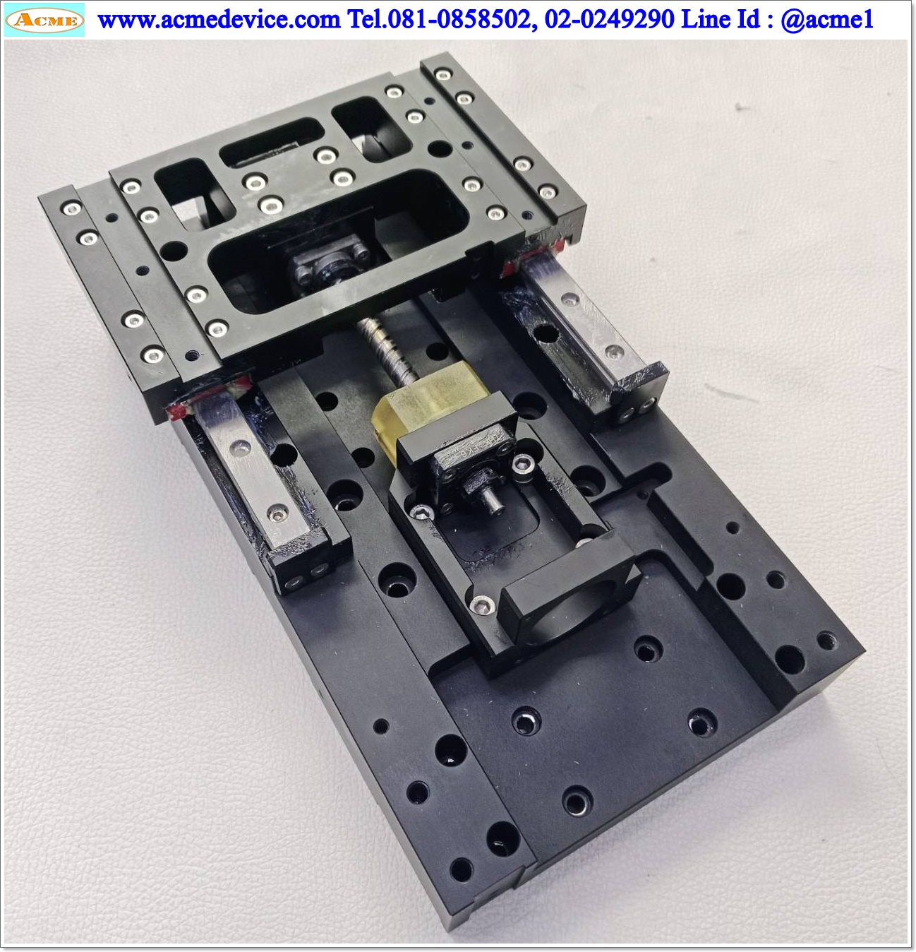 แกนสำเร็จรูป Ball Screw THK รุ่น FK6, ขนาด 155 mm. x 255 mm., Stroke 55 mm., เพลาโต 8 mm., Pit 10 mm.