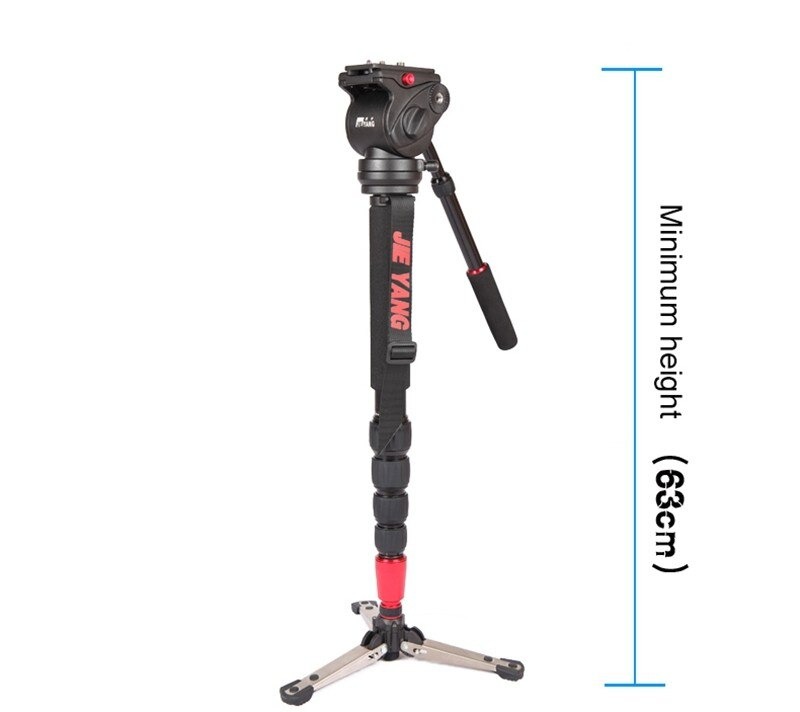 ขาตั้งโมโนพอด(ขาเดียว) JIEYANG JY0506 Monopod พร้อมหัวแพนวิดีโอ ความสูง 1.6 เมตร