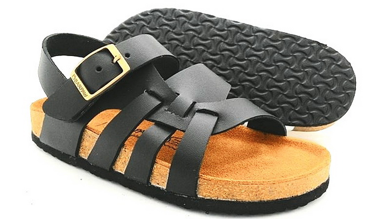 Cork sole leather sandal (kids)