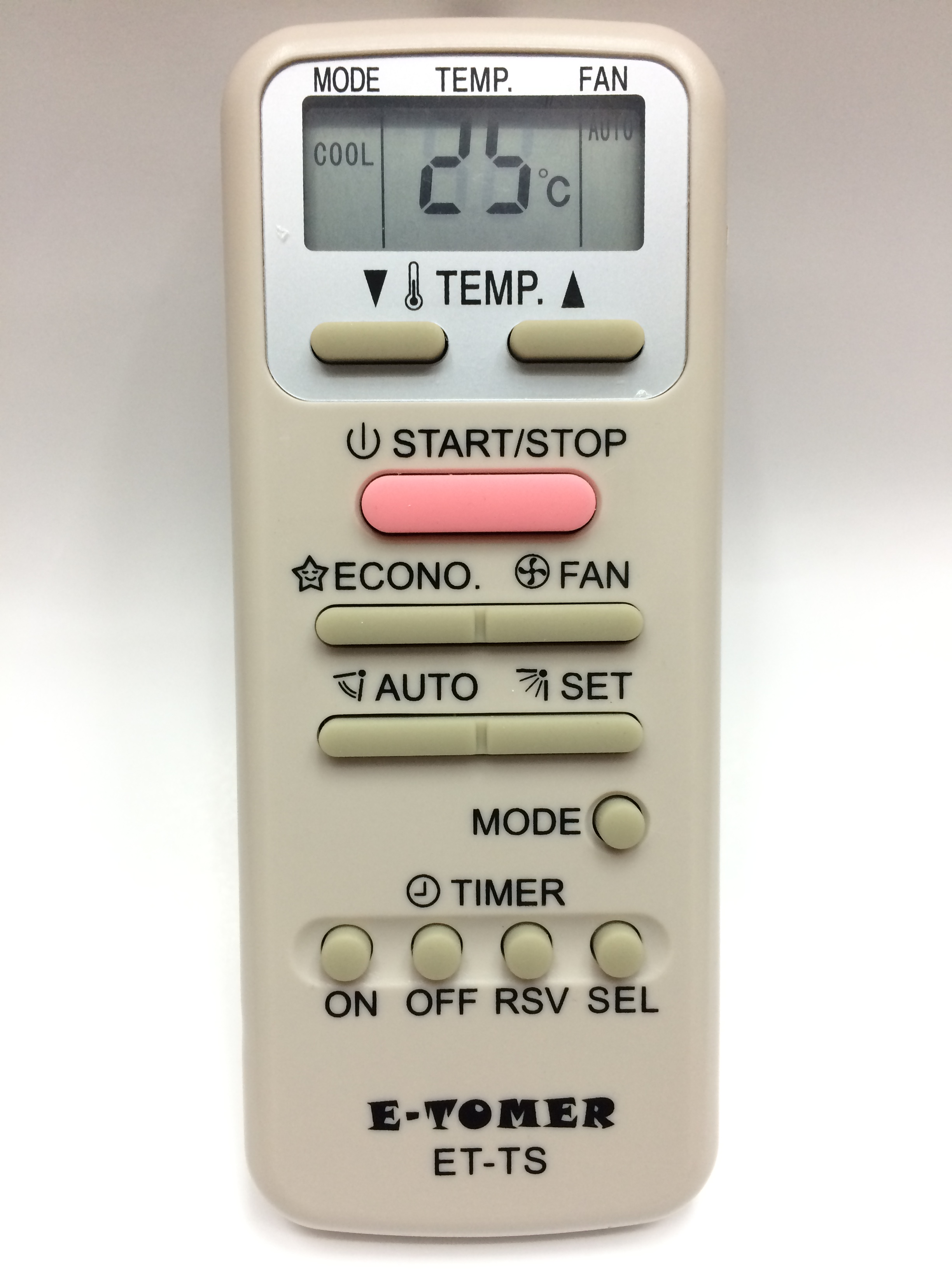 รีโมทแอร์รวม Toshiba ใช้ได้ทุกรุ่น รุ่นET-TS (ไม่ต้องตั้งค่า)