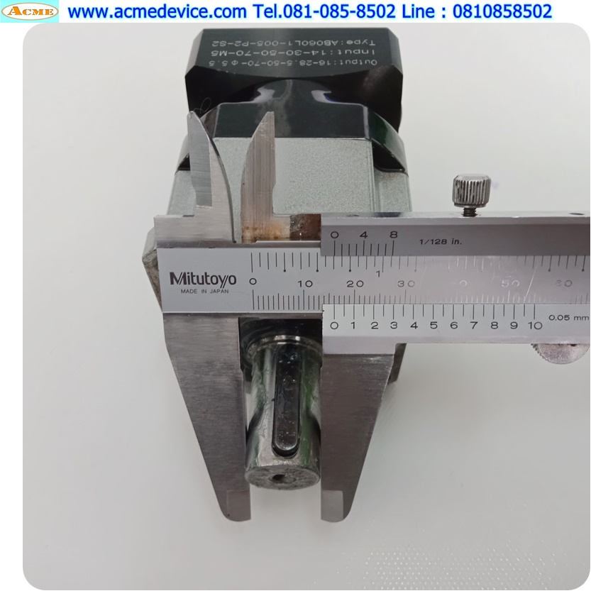 Gear Head Newstart รุ่น AB060L1-005-P2-S2, Ratio 5:1 (เพลาเข้า 14 mm. ออก 16 mm.) for 200w 400w (A)