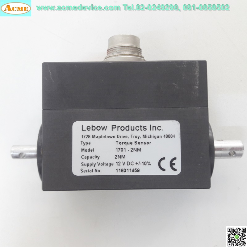 Torque Sensor Lebow รุ่น 1701-2NM, 12VDC