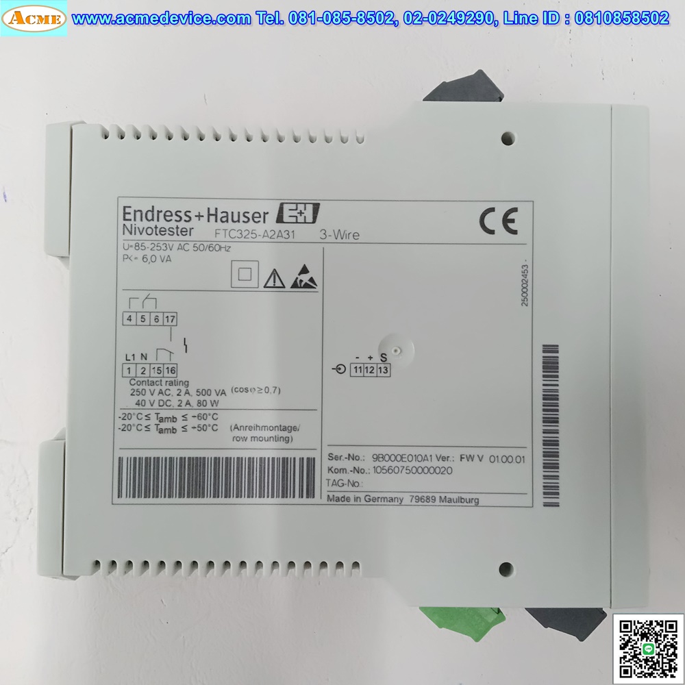 Level switch Endress+Hauser รุ่น FTC325-A2A31