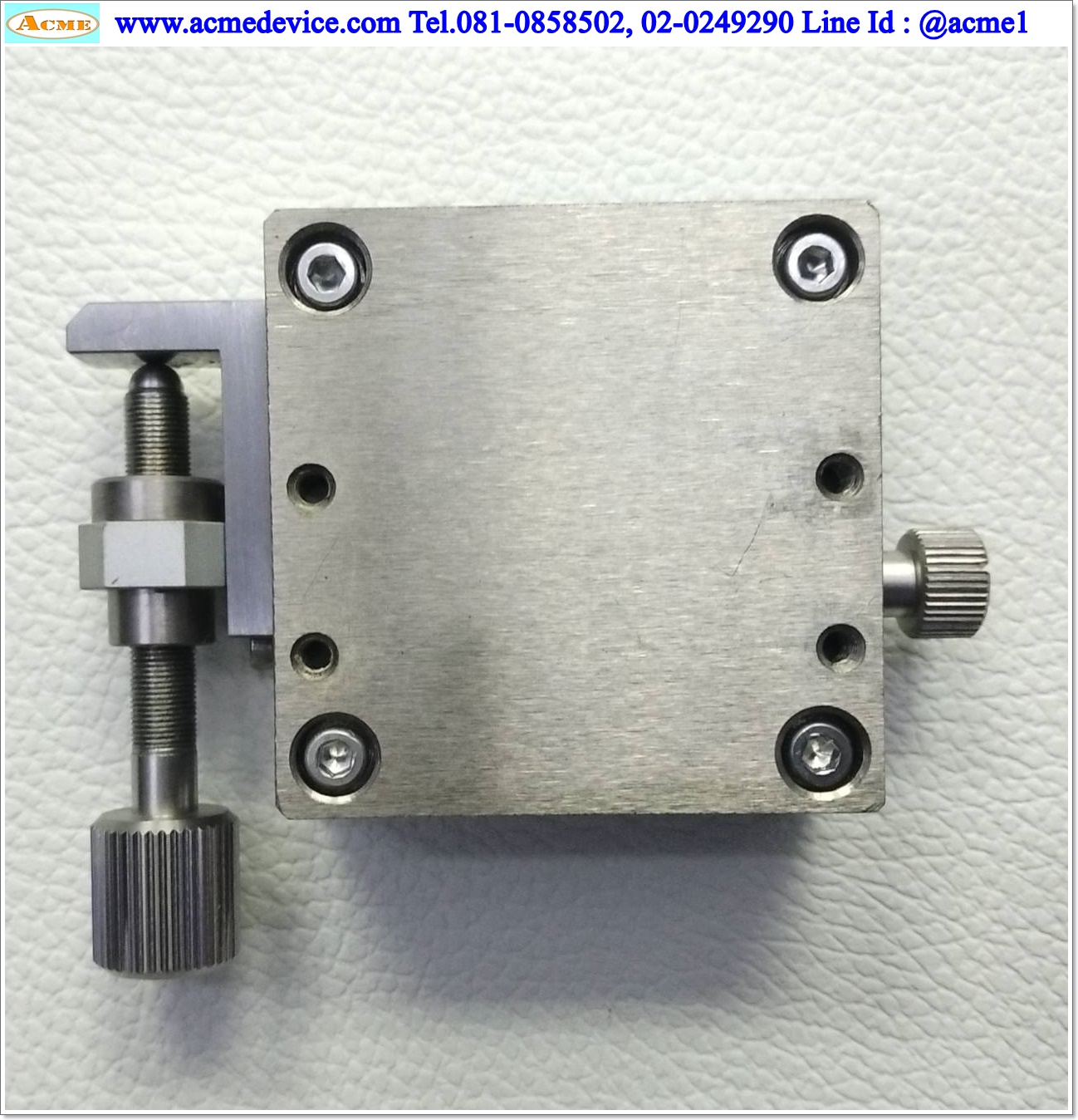 Linear Stage รุ่น 215M-38814-22, 000001419187-3, ขนาด 50 x 50 mm., Stroke 20 mm.