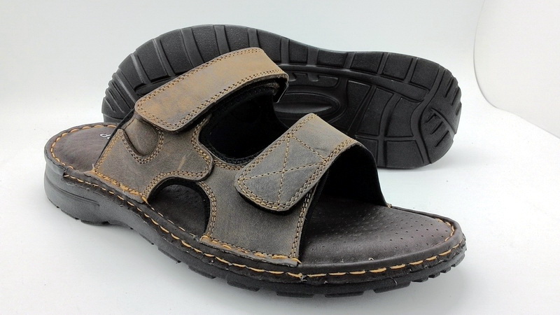 Leather sandals without backstrap (men)