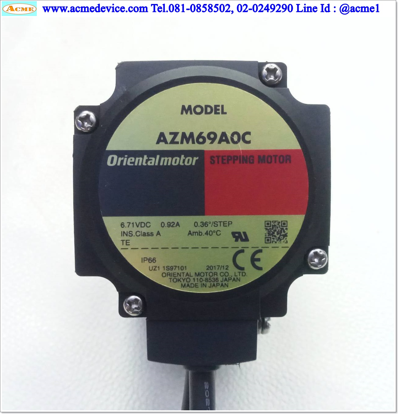 Closed Loop Stepper Oriental รุ่น AZM69A0C, 6.71Vdc, 0.92A