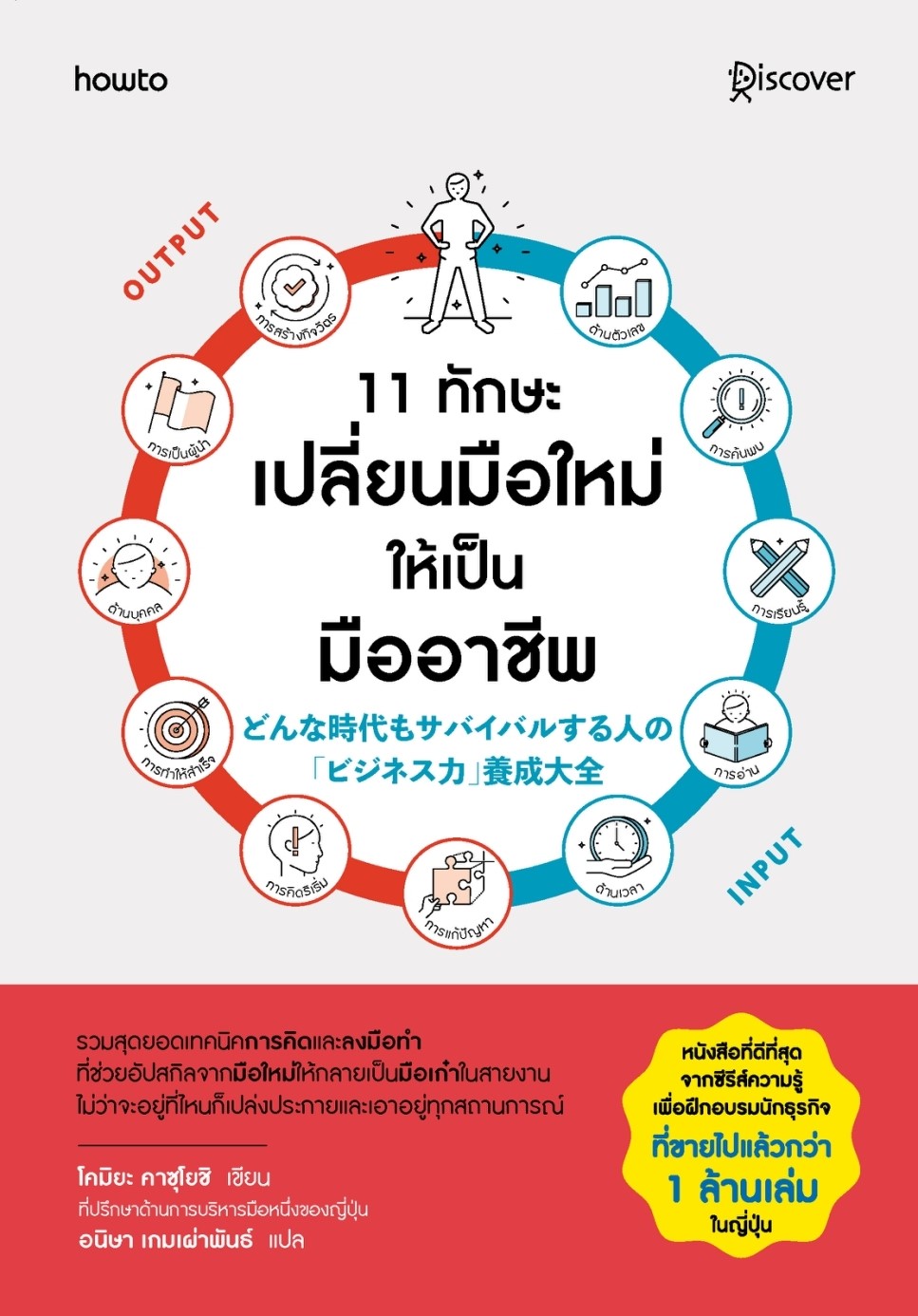 หนังสือเรื่ิอง 11 ทักษะเปลี่ยนมือใหม่ให้เป็นมืออาชีพ : โคมิยะ คาสุโยชิ : สำนักพิมพ์ อมรินทร์ How to