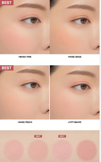 บลัชออน3CE Mood Recipe Face Blush on สีCity Mauve